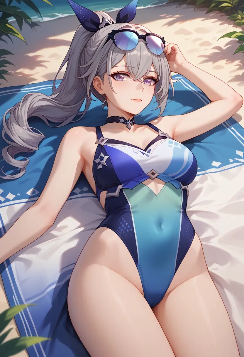 swimsuit,sexy, silver wolf, star rail - 