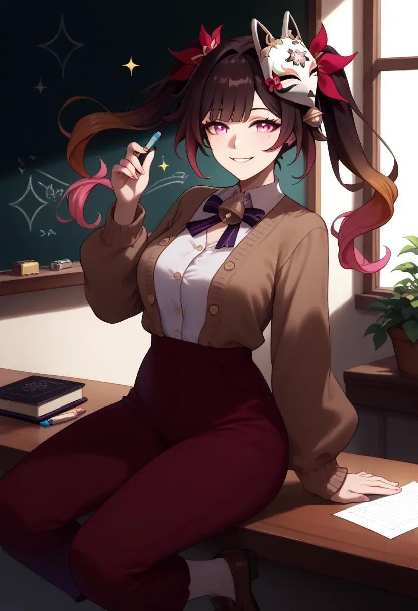 teacher, sweater, sparkle, star rail - 