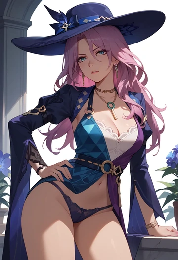 lingerie, jade, star rail - AI generated anime art