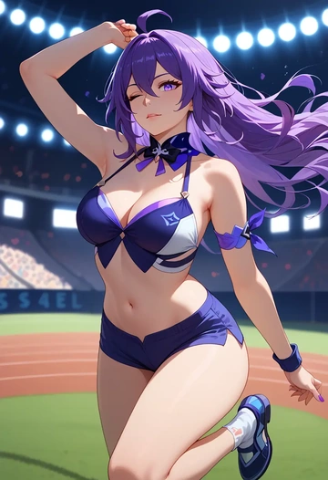 athletic, seele, star rail - AI generated anime art