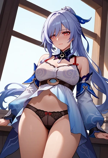 lingerie,sexy, jingliu, star rail - AI generated anime art