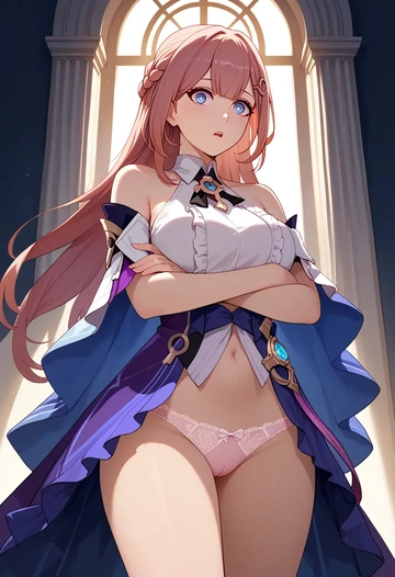 lingerie, asta, star rail - AI generated anime art