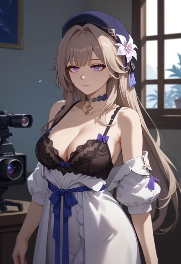 lingerie, herta, star rail - AI generated anime art