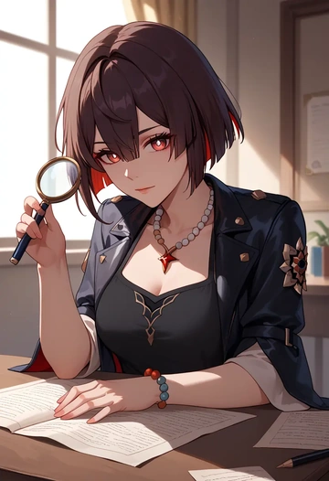 detective, xueyi, star rail - AI generated anime art