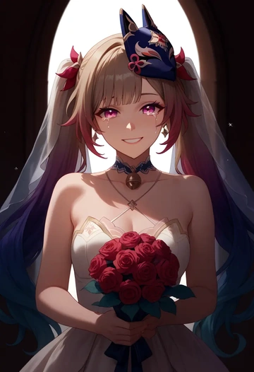 wedding, sparkle, star rail - AI generated anime art