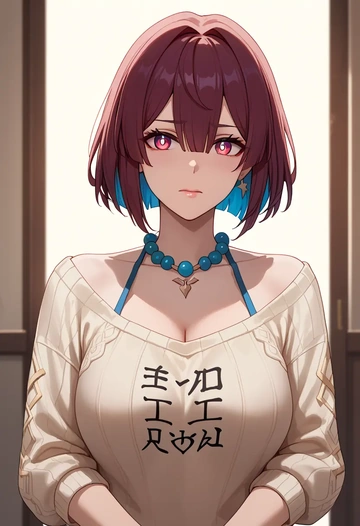 sweater, xueyi, star rail - AI generated anime art