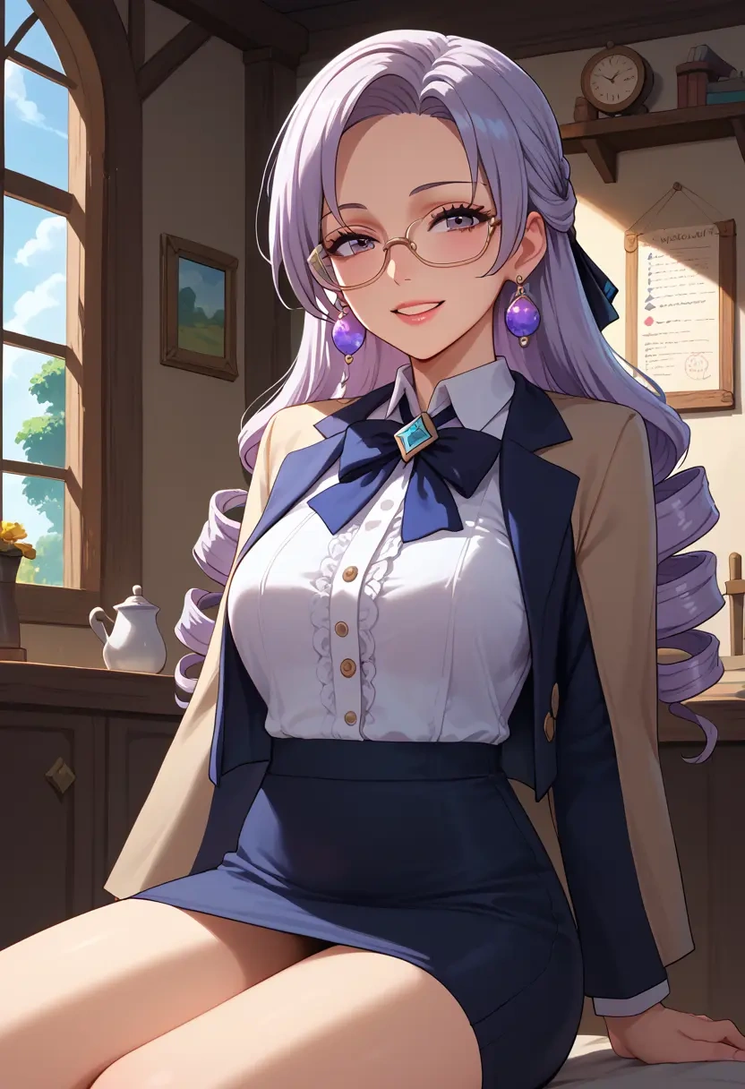 OL, glasses,, bronya rand, star rail - 