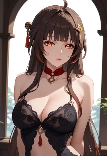 lingerie, lingsha, star rail - AI generated anime art