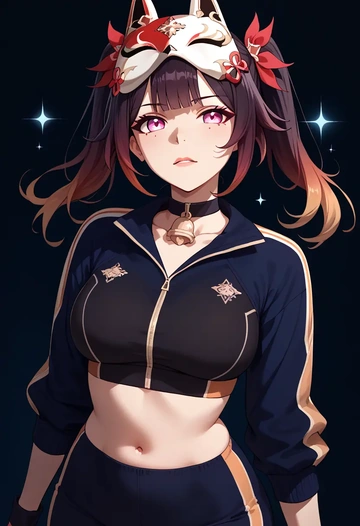 athletic,track suit, sparkle, star rail - AI generated anime art