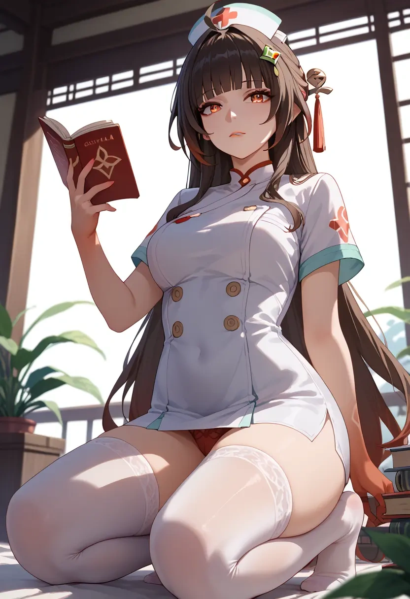 nurse,stockings,sexy,panties, lingsha, star rail - 