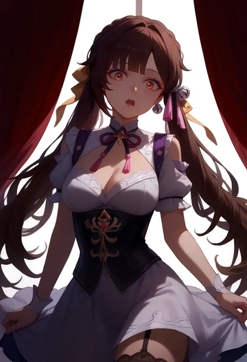 Victorian-era,stockings,sexy, sushang, star rail - AI generated anime art