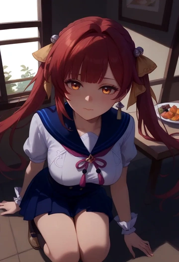 sailor, uniform, sushang, star rail - AI generated anime art