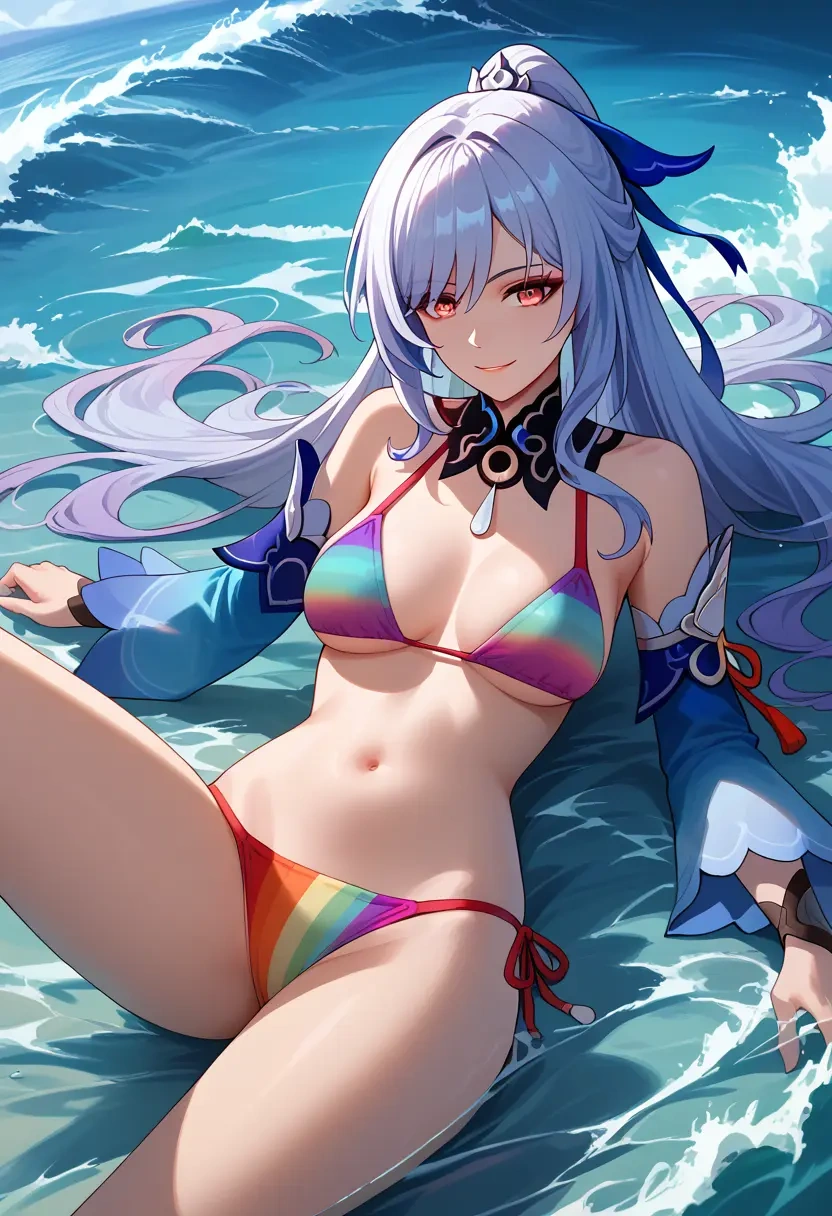 bikini,rainbow-colored,sexy, jingliu, star rail - 