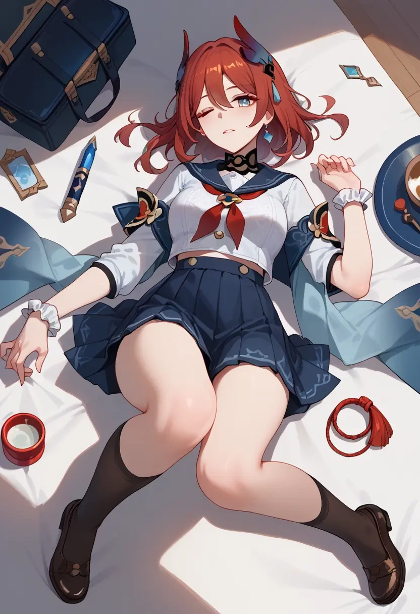 sailor, uniform, hanya, star rail - 