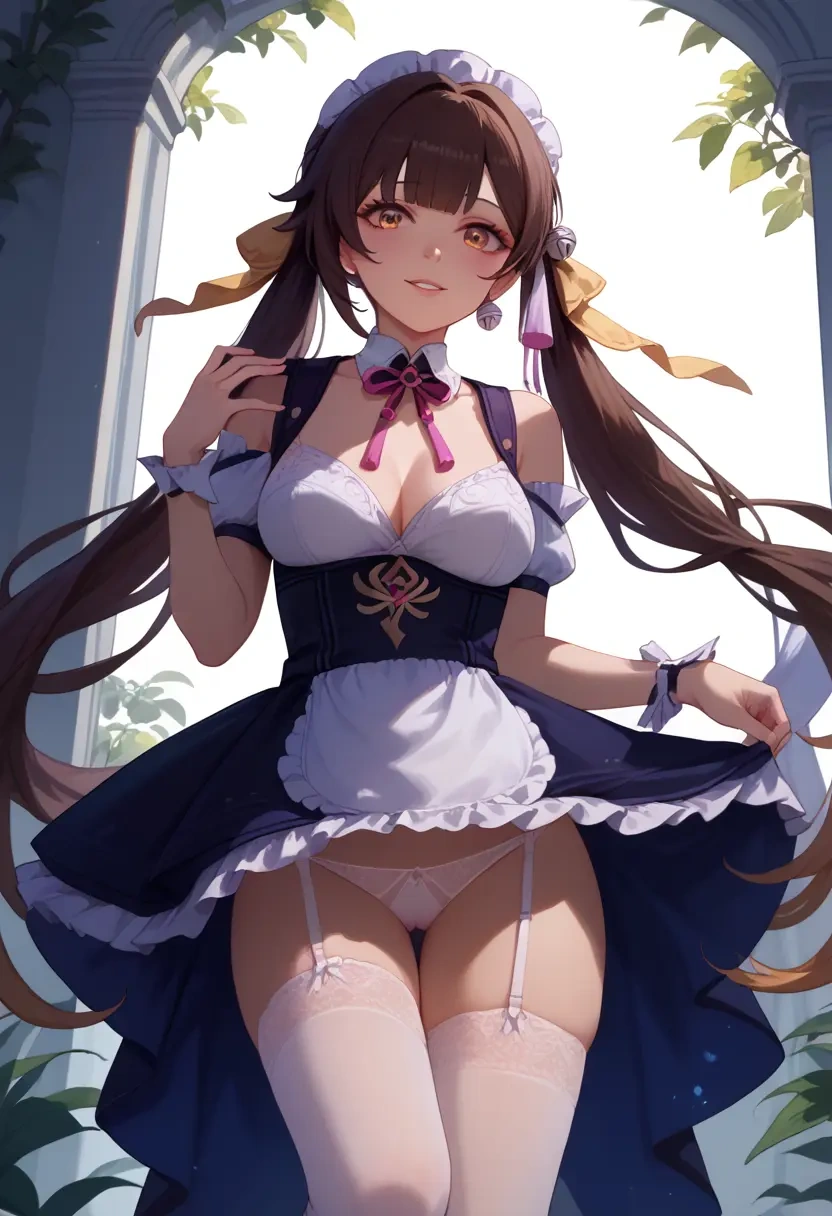 maid, sexy, stockings,panties, sushang, star rail - 