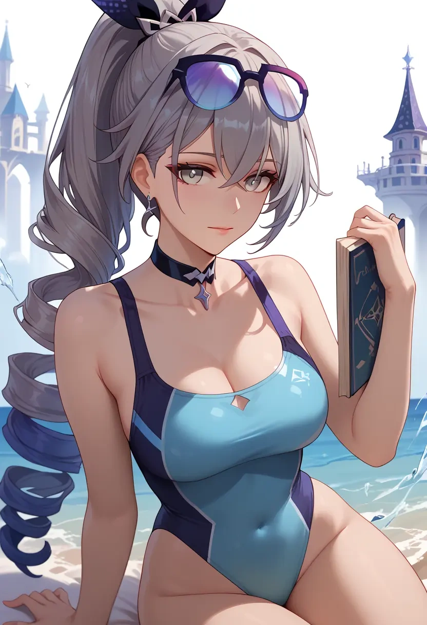 swimsuit,sexy, silver wolf, star rail - 