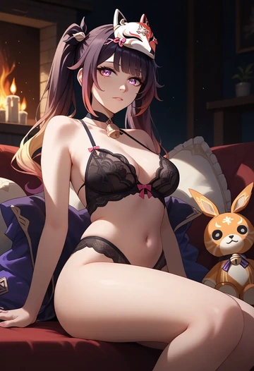 lingerie, sparkle, star rail - AI generated anime art