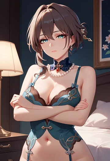 lingerie, ruan mei, star rail - AI generated anime art