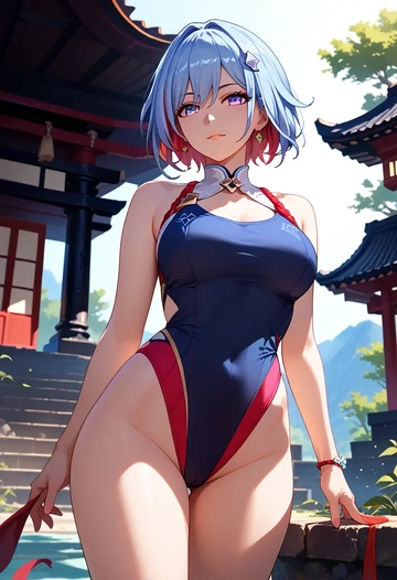 swimsuit,sexy, topaz, star rail - AI generated anime art