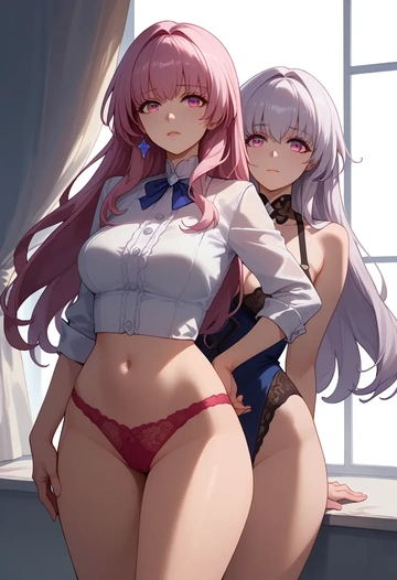 lingerie, clara, star rail - AI generated anime art