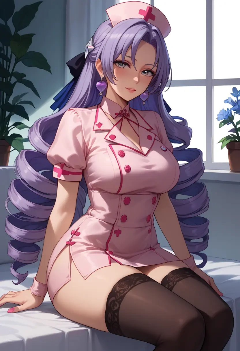 nurse pantyhose,mini skirt, sexy, bronya rand, star rail - 