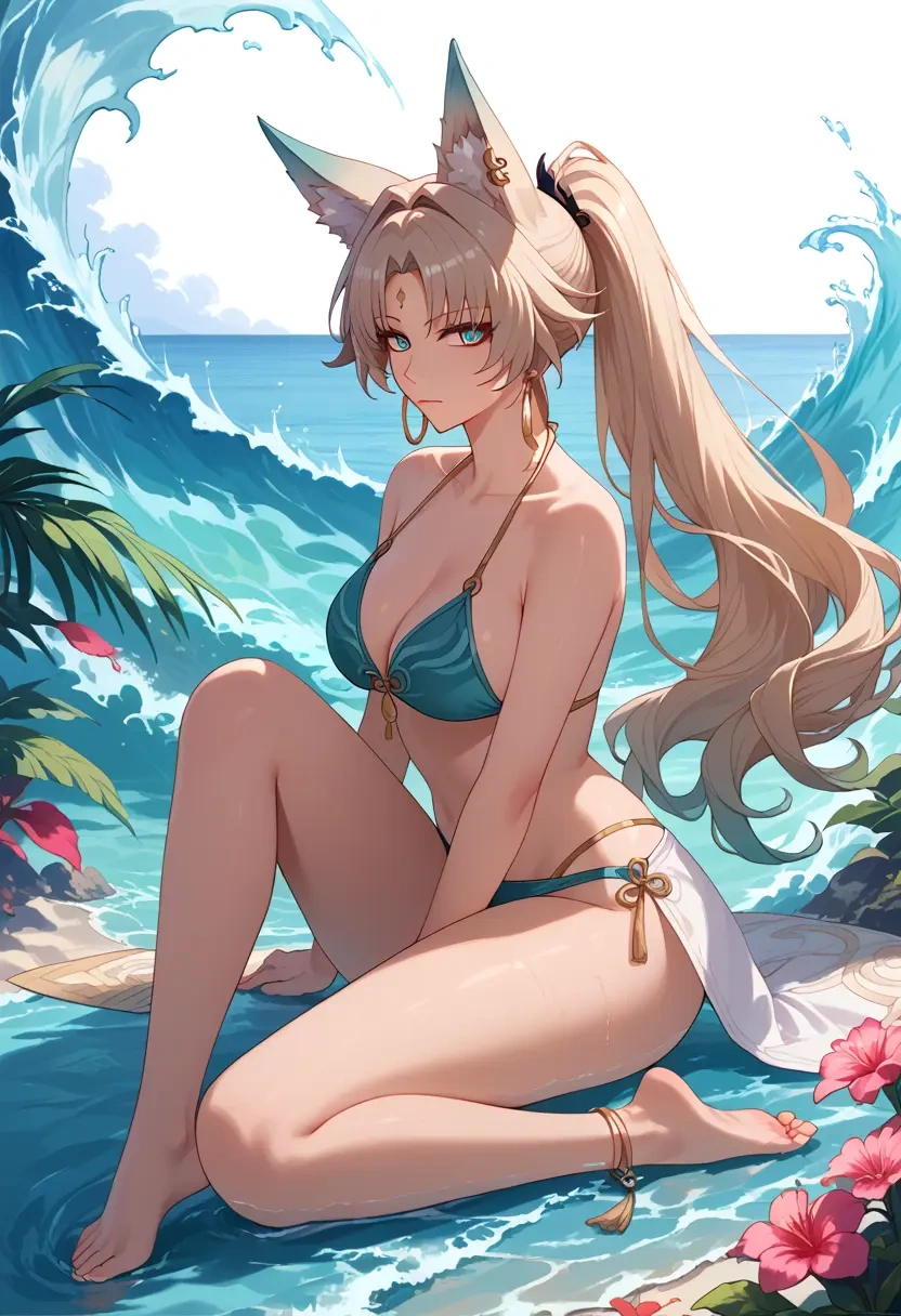 bikini, feixiao, star rail - 