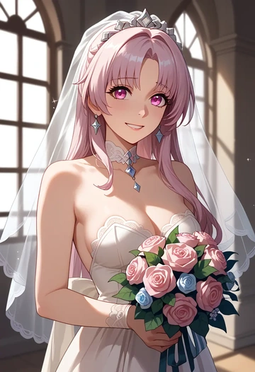 wedding, clara, star rail - AI generated anime art