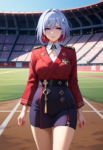 athletic, topaz, star rail - AI generated anime art