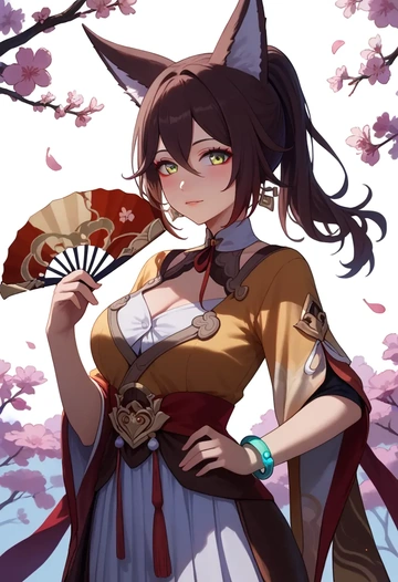 kimono, tingyun, star rail - AI generated anime art