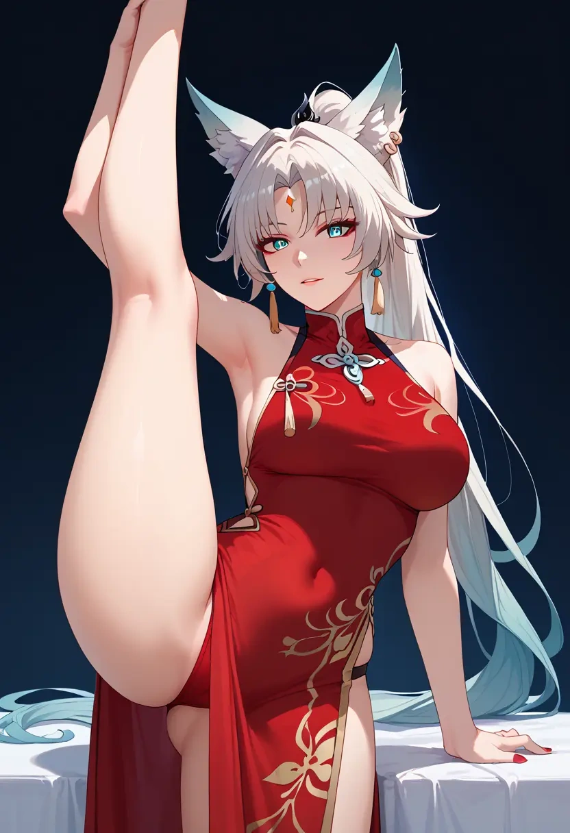 qipao, feixiao, star rail - 