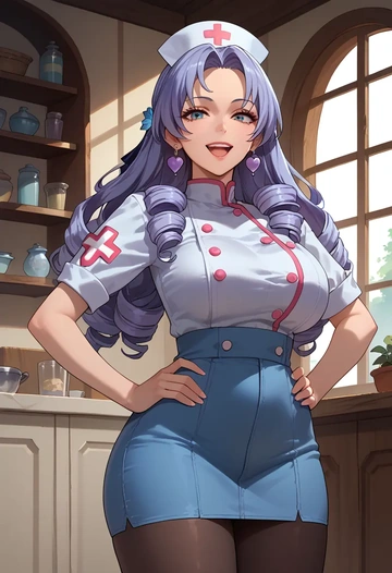 nurse, bronya rand, star rail - AI generated anime art