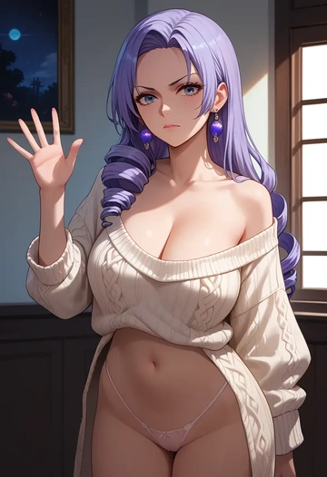 thong,sweater,sexy, bronya rand, star rail - AI generated anime art