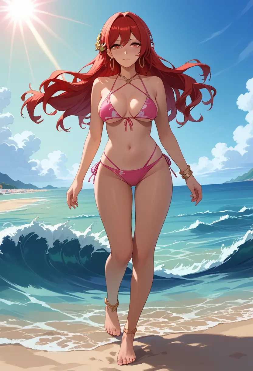 bikini, himeko, star rail - 