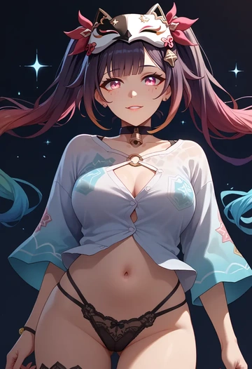 lingerie,sexy, sparkle, star rail - AI generated anime art