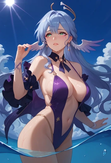 bikini, robin, star rail - AI generated anime art