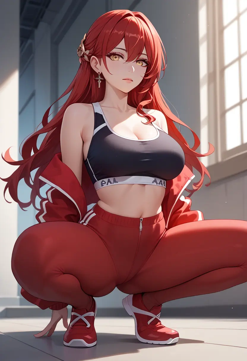 athletic,track suit, himeko, star rail - 