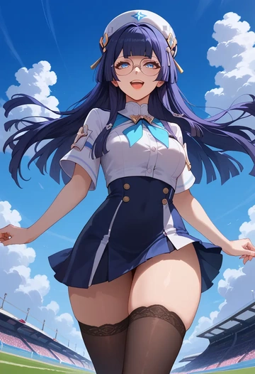 nurse pantyhose,mini skirt, sexy, pela, star rail - AI generated anime art