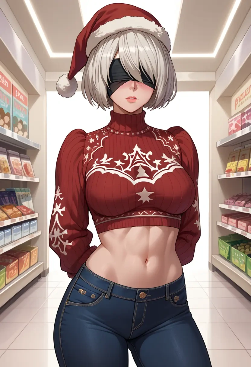 nier_automata,2b_(nier_automata),Christmas  - 