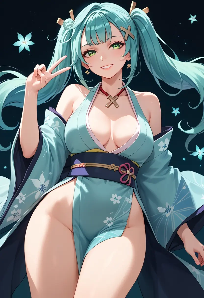 genshin impact,Faruzan,kimono,sexy  - 