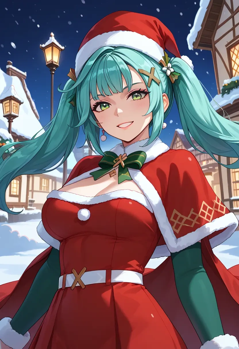 genshin impact,Faruzan,Christmas,dress  - 