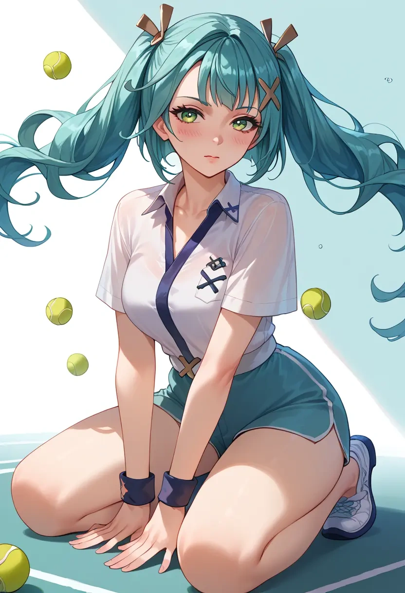 genshin impact,Faruzan,tennis polo,skort  - 