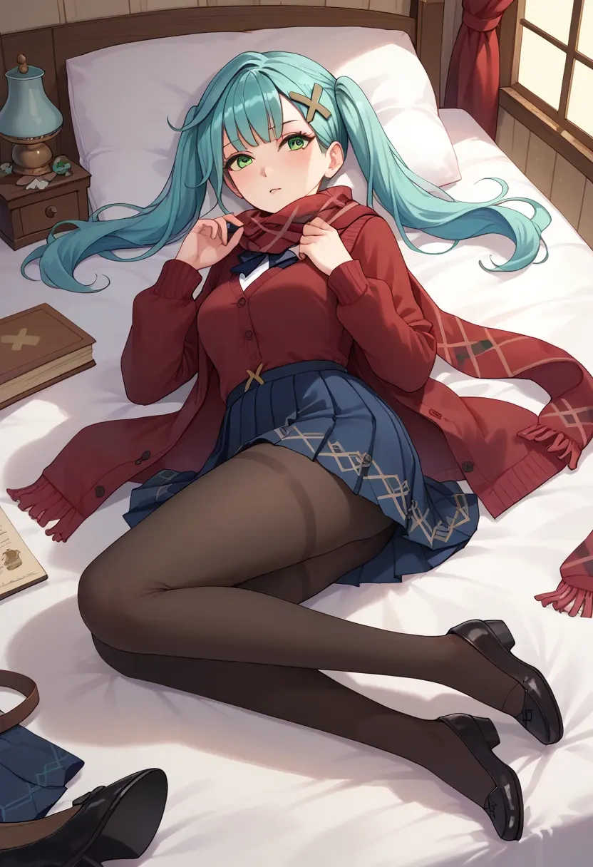 genshin impact,Faruzan,winter,student uniform,cardigan  - 