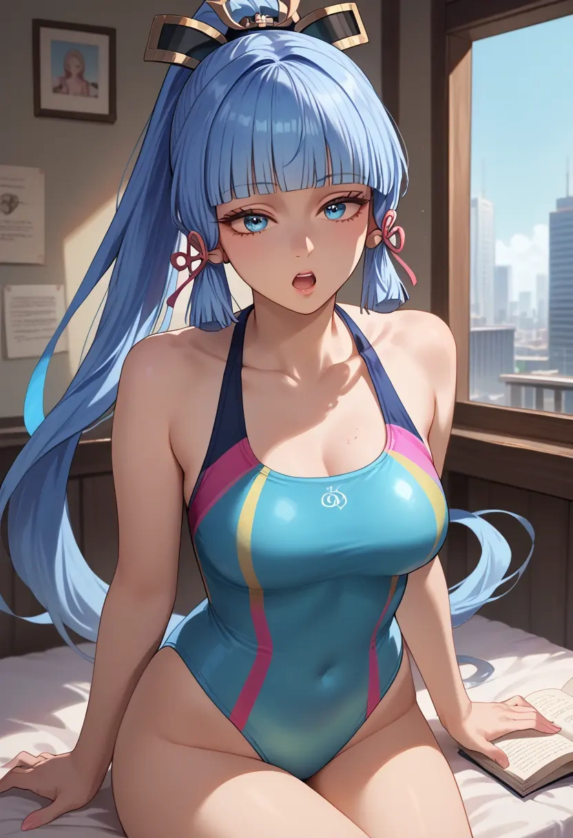 genshin impact,Kamisato_Ayaka,swimsuit,sexy  - 