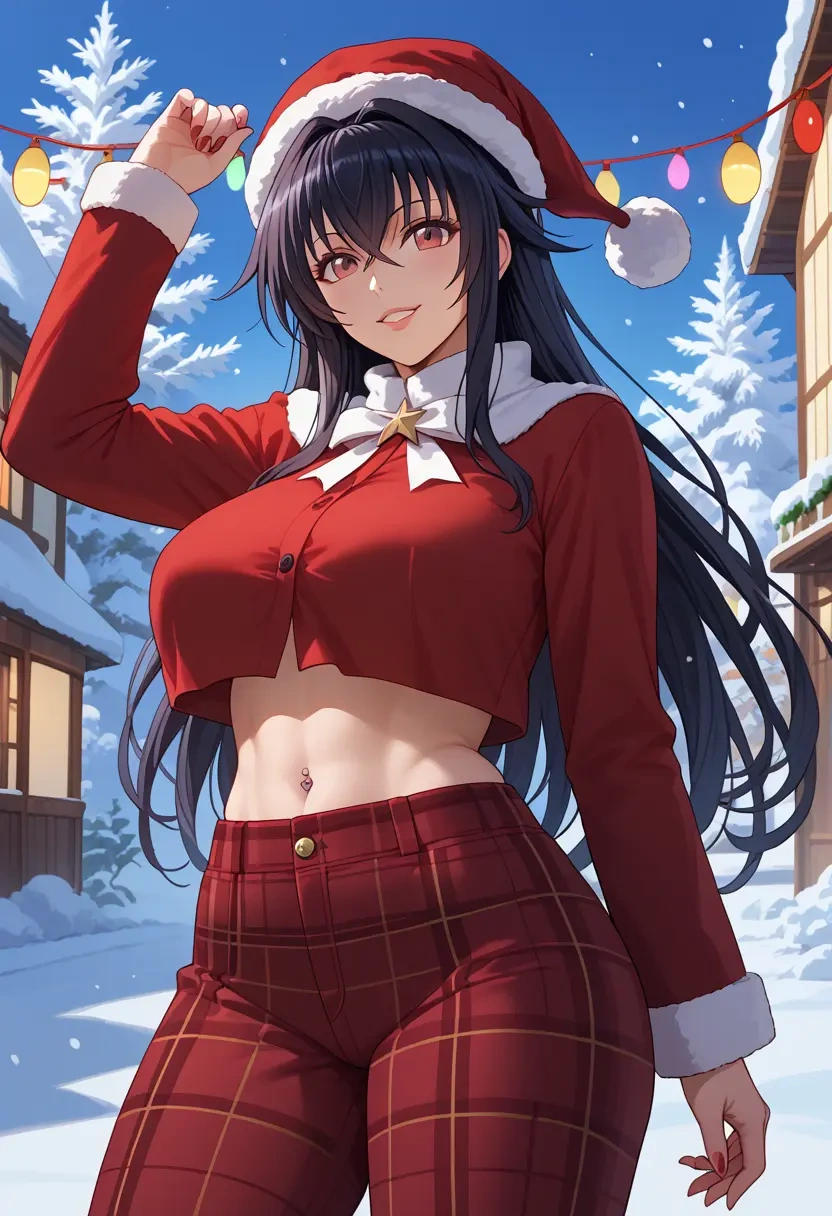 high_school_dxd,Raynare,Christmas,plaid trousers  - 