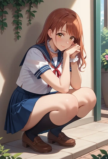 idolmaster,abe_nana,sailor, uniform  - AI generated anime art