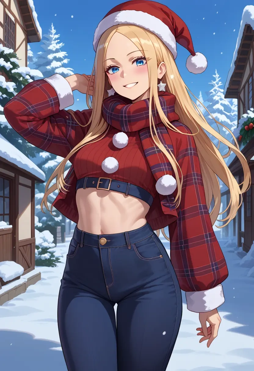 fate_(series),abigail_williams_(fate),Christmas,plaid trousers  - 