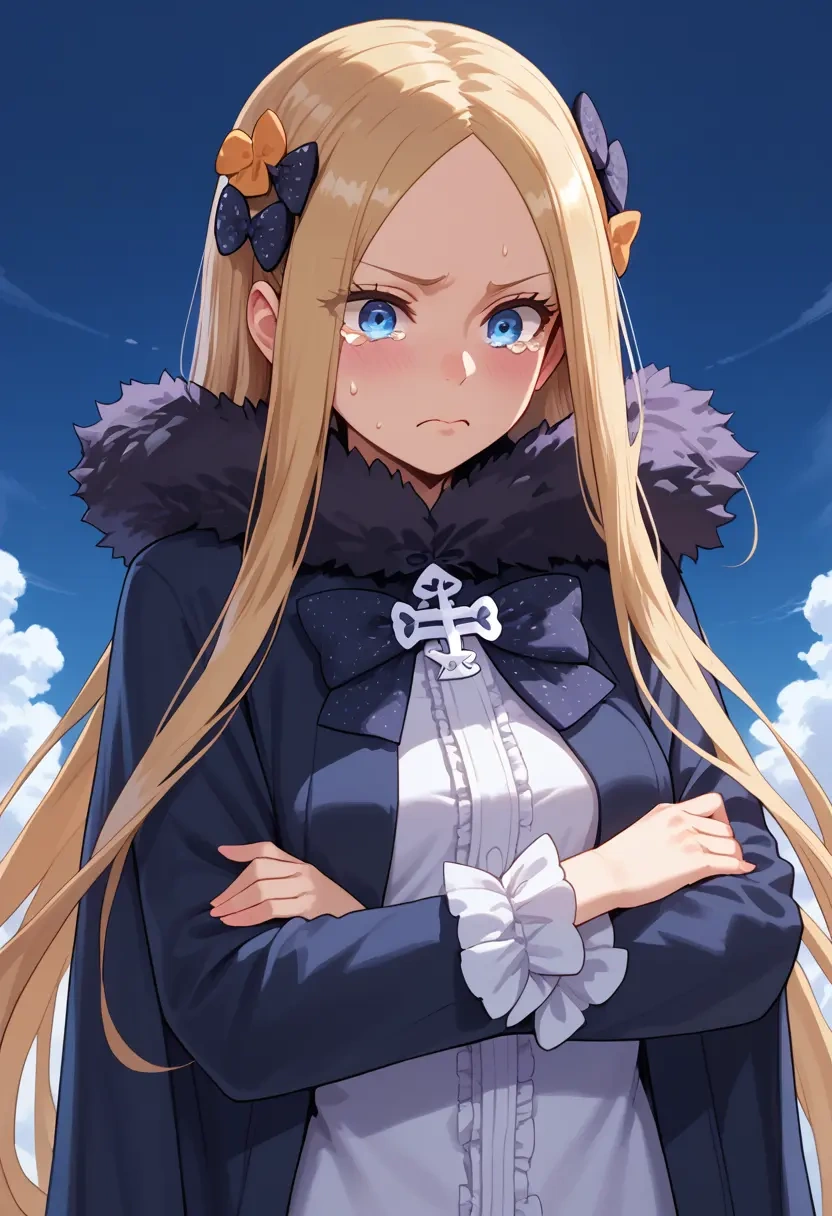 fate_(series),abigail_williams_(fate),coat,fur-collar,tailored trousers  - 