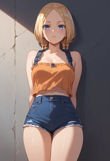 fate_(series),abigail_williams_(traveling_outfit)_(fate),shorts,sexy  - AI generated anime art