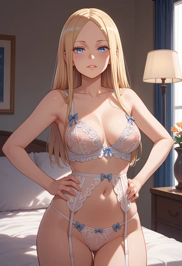 fate_(series),abigail_williams_(traveling_outfit)_(fate),lingerie  - AI generated anime art