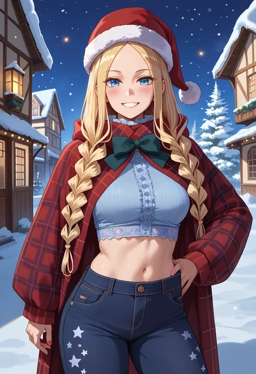 fate_(series),abigail_williams_(traveling_outfit)_(fate),Christmas,plaid trousers  - 